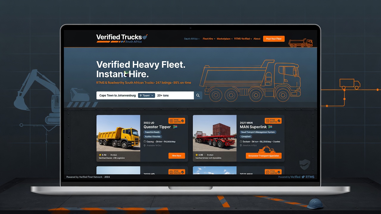 Verified Trucks fleet hire marketplace by Nexora SG